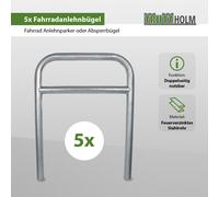 Fahrrad Anlehnbügel Fahrradständer Parker Baumschutzbügel 5er Set