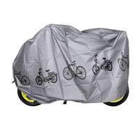 Fahrrad-Schutzabdeckung - Wasserdicht & Staubdicht | Regenschutz Für Fahrräder Im Freien Cruiser Scooter, UV-Schutz Sonnenblende, Leichtes Faltbares Planenmaterial Für Reise & Lagerung Silber/Schwarz