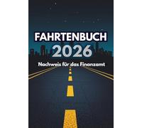 Fahrtenbuch 2026: Night City Edition - Für Taxi, Uber, Mietwagen & Kurierdienste - Finanzamt-konform - DIN A5 - 120 Seiten - Motiv Skyline Nacht Dunkelblau
