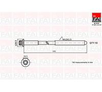 FAI Autoparts Cilindro Kit de tornillo de cabeza número de pieza: B896