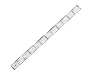 Faibo 41160 - Regla plana, 60 cm, transparente