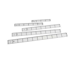 Faibo 821821 - Regla plana, 40 cm, transparente