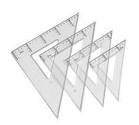 Faibo 822231 - escuadra transparente, 30 cm