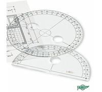 Faibo Círculos y semicírculos para dibujo técnico (15 cm.)