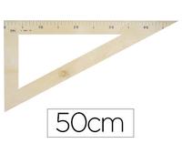 Faibo Cuadrado Imitación Plástico sobre Madera 50 cm