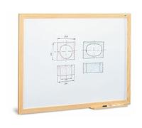 Faibo Pizarra Blanca, No-Magnetica Estratificada Marco de Madera, 100cm x 200cm
