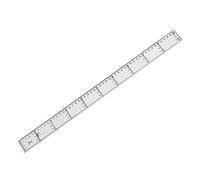 Faibo SERIE ESCOLAR - Regla plana de plástico inyectado 50 cm, graduado, transparente