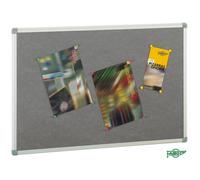 FAIBO - Tablero de corcho, tapizado en textil gris 90x120 cm - 611T-3GT