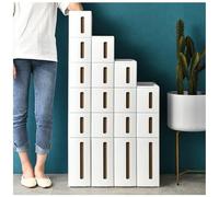 Failjierue Armario de almacenamiento vertical estrecho para baños pequeños, cajones de plástico con ruedas, organizador de papel higiénico y pañuelos de gran capacidad, torre de baño que ahorra