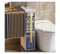 Failjierue Armario de baño esquinero Impermeable con cajones Transparentes: Organizador Estrecho para Papel higiénico, Ideal para Espacios pequeños, hogar u Oficina(3-Tiers)