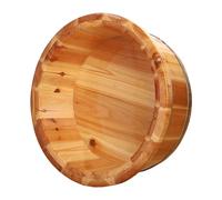 Failjierue Bañera de madera maciza de 16 pulgadas, cubo de spa de pedicura para relajar el baño de pies y masajes, lavabo de madera lisa, ideal para spa en casa, salones de pedicura (16 x 43 cm)