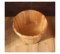 Failjierue Barril de spa de madera de roble - 26 x 36 cm para fumigación y remojo, cubo de baño de madera natural para spa, sauna y relajación en el hogar (color madera)
