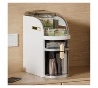 Failjierue Carrito de Almacenamiento rodante Delgado de 7 Pulgadas: Mueble de baño Estrecho para Espacios reducidos, Organizador móvil Delgado con Ruedas para Espacios reducidos y Esquinas(2-Tiers)