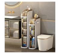 Failjierue Carrito de Almacenamiento rodante Delgado de 7 Pulgadas: Mueble de baño Estrecho para Espacios reducidos, Organizador móvil Delgado con Ruedas para Espacios reducidos y Esquinas(3-Tiers)