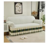 Failjierue Funda de sofá elástica de 1 Pieza para sofás de 1, 2, 3 o 4 plazas, con faldón, Protector de Muebles, Lavable y elástica para Sala de Estar(Style 2,1-Seater (90-140cm))