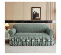 Failjierue Funda de sofá elástica de 1 Pieza para sofás de 1, 2, 3 o 4 plazas, con faldón, Protector de Muebles, Lavable y elástica para Sala de Estar(Style 5,1-Seater (90-140cm))