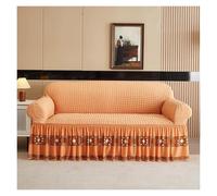 Failjierue Funda de sofá elástica de 1 Pieza para sofás de 1, 2, 3 o 4 plazas, con faldón, Protector de Muebles, Lavable y elástica para Sala de Estar(Style 1,2-Seater (145-185cm))