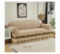 Failjierue Funda de sofá elástica de 1 Pieza para sofás de 1, 2, 3 o 4 plazas, con faldón, Protector de Muebles, Lavable y elástica para Sala de Estar(Style 6,1-Seater (90-140cm))