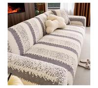 Failjierue Funda de sofá elástica de Terciopelo Protector Universal Antideslizante para sofás y seccionales de 1, 2, 3, 4 o 5 plazas Funda elástica de 1 Pieza(Style 4,4 Seat 235-300cm)