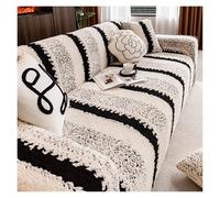 Failjierue Funda de sofá elástica de Terciopelo Protector Universal Antideslizante para sofás y seccionales de 1, 2, 3, 4 o 5 plazas Funda elástica de 1 Pieza(Style 1,3 Seat 190-230cm)