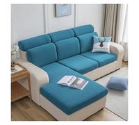 Failjierue Fundas de cojín de Terciopelo elástico para sofá Funda Universal Antideslizante para sofás de 1 a 4 plazas Protector Lavable para Muebles de salón(Style 4,2 Seater(90-120cm))