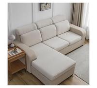 Failjierue Fundas de cojín de Terciopelo elástico para sofá Funda Universal Antideslizante para sofás de 1 a 4 plazas Protector Lavable para Muebles de salón(Style 1,2 Seater(90-120cm))