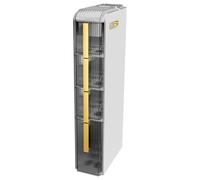 Failjierue Gabinete de almacenamiento de baño, organizador de estante estrecho con gran capacidad, armario lateral multiusos para inodoro/cocina pequeña/lavandería, toallero (4 niveles)