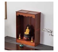 Failjierue Mesa Altar meditación bambú, Santuario adoración Buda Estilo Tradicional Chino, Soporte Pooja para hogar, Templo y Oficina Puja Mandir(Brown,52x25x77cm)