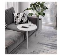 Failjierue Mesa Auxiliar Clásica De Bistró Pequeña Y Redonda De Metal, Ideal como Mesita De Noche, Mesita De Café O Sofá para Sala De Estar, Dormitorio, Baño Y Balcón.(40x56cm)