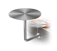 Failjierue Mesa auxiliar industrial rústica en forma de L montada en la pared, mesas de comedor de hierro de metal para jardín, patio, comedor, bistró, bar en casa, pequeña redonda (40 x 45 cm)