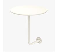 Failjierue Mesa Auxiliar Redonda de Hierro de 15,7 x 18,5 Pulgadas para balcón, Dormitorio, cafetería, Comedor y Bar.(Style 1)