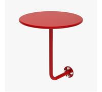 Failjierue Mesa Auxiliar Redonda de Hierro de 15,7 x 18,5 Pulgadas para balcón, Dormitorio, cafetería, Comedor y Bar.(Style 9)