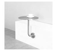 Failjierue Mesa De Cóctel Redonda De Hierro, Mesa De Comedor De Metal En Forma De L Montada En La Pared para Jardín, Patio, Comedor Y Sala De Estar.(30x45cm)