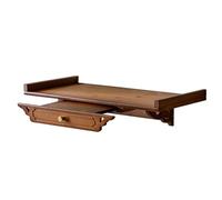 Failjierue Mesa meditación Altar Buda montada Pared bambú, Santuario ofrenda oración con cajón retráctil para salón té, Espacio Estudio y Yoga(Yellow,50cm)
