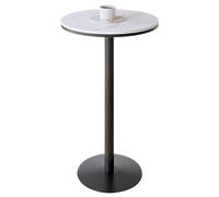 Failjierue Mesa Redonda de cóctel y bistró, Mesa de Comedor de Cocina a la Altura de la encimera for Espacios pequeños, Fiestas, Sala de Estar, Cocina, Comedor, Pub de mármol(55x75cm)
