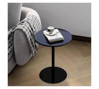 Failjierue Mesa redonda pequeña de metal de hierro para patio, comedor, sofá, café, té con leche, bar y postre (40 x 56 cm)