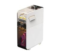 Failjierue Mueble de baño Estrecho con cajón y Ruedas - Carrito Organizador rodante para Inodoro, Mueble esquinero Independiente de plástico - Estante para Ahorrar Espacio en el baño(2-Tiers)