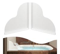 FAILUN Protector contra salpicaduras de ducha, 2 unidades de protectores contra salpicaduras de bañera con adhesivo, protectores contra salpicaduras de bañera para evitar que el agua salpique fuera de