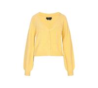 faina Cárdigan amarillo moteado / blanco perla S EUR