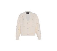 faina Cárdigan transparente / blanco lana M-L EUR