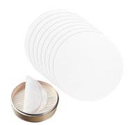 FAINCA 12 Piezas Tapete Cesta De CoccióN Al Vapor, Redondo Forros Al Vapor De Silicona,Antiadherente Tapete Vaporera Cocinar Bambu para Moños Al Vapor, AlbóNdigas