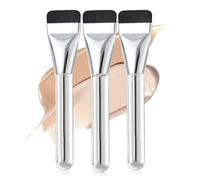 FAINCA 3 Pcs Brocha Maquillaje Fluido, Ultra Thin Makeup Brush For Face, Brocha para Base de Maquillaje, Brochas de Maquillaje Base Herramientas de Maquillaje para Maquillaje