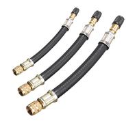 FAINCA 3 Piezas Extensor De Válvula De Neumático Flexible Universal Adaptador Valvula Bicicleta Manguera Ventilverlängerungen para Uso General Coches Camiones Motocicletas Bicicletas