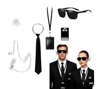 FAINCA 5 Piezas Mib Agente Disfraz Accesorios Accesorios de Agente Secreto