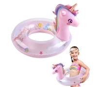FAINCA Anillo de Natación Unicornio, Lentejuelas Brillantes Flotador NatacióN NiñOs Inflable, con Bomba De Aire Flotadores Piscina, Adecuado para Juguetes de Piscina 110 * 50 * 70 cm