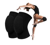 FAINCA Elásticas Rodilleras, Unisex Rodillera, Rodilleras Voleibol, Rodillera Deportiva, Rodilleras EláSticas, Esponja Espesa Codera, para Fútbol Voleibol Baloncesto (Negro/L)