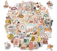FainFun 100 Piezas Pegatinas Bohemia, Stickers Aesthetic Para Ordenador, Pegatinas Aesthetic Kawaii para Álbumes de Recortes, Cuadernos, Botellas de Agua, Ordenadores