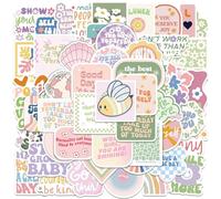 FainFun 100 Piezas Pegatinas Motivacionales, Pegatinas Inspiradoras, Stickers Aesthetic Para Ordenador, Pegatinas Aesthetic Kawaii para Álbumes de Recortes, Cuadernos, Botellas de Agua, Ordenadores