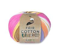 FAIR COTTON DIVERSO de Katia en ovillos de 200 gramos y 620 metros (401 - Amarillo-Fucsia)