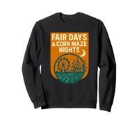 Fair Days - Camisa de Noche de Laberinto de maíz Vintage Ferris Farm Sudadera